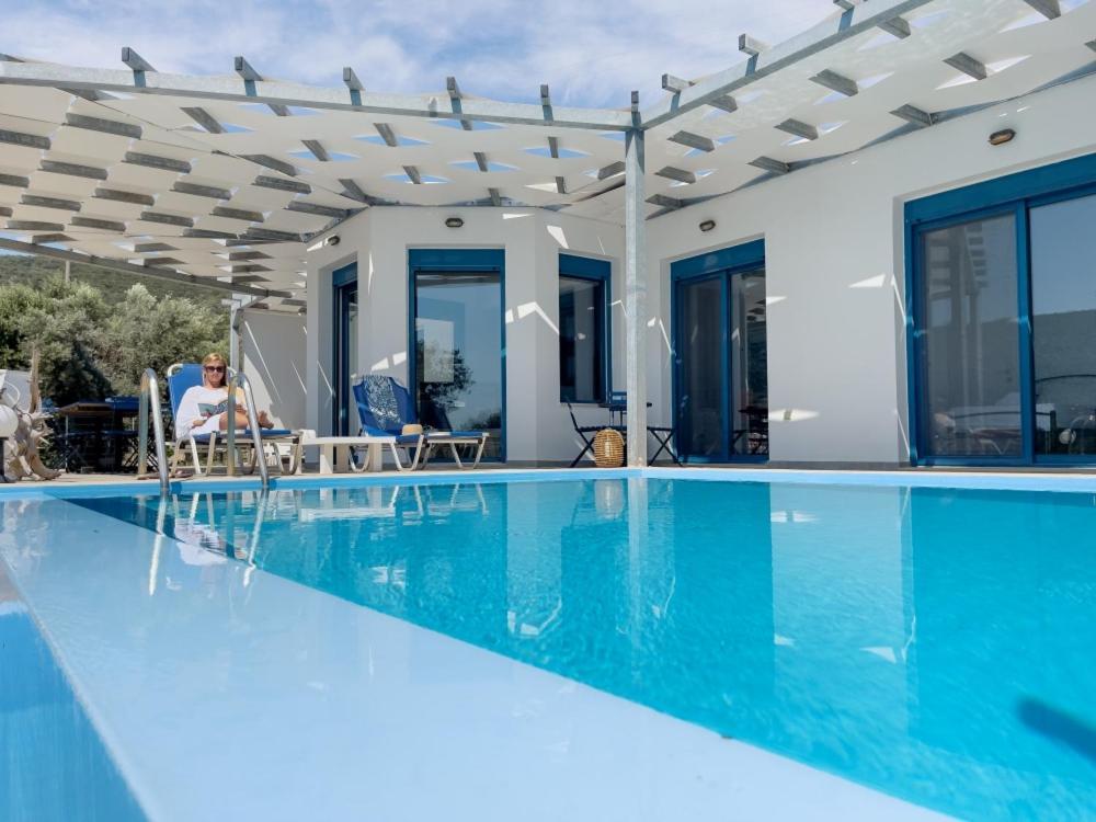 Zidanos Luxurious Sea Front Villa Marandokhórion Kültér fotó