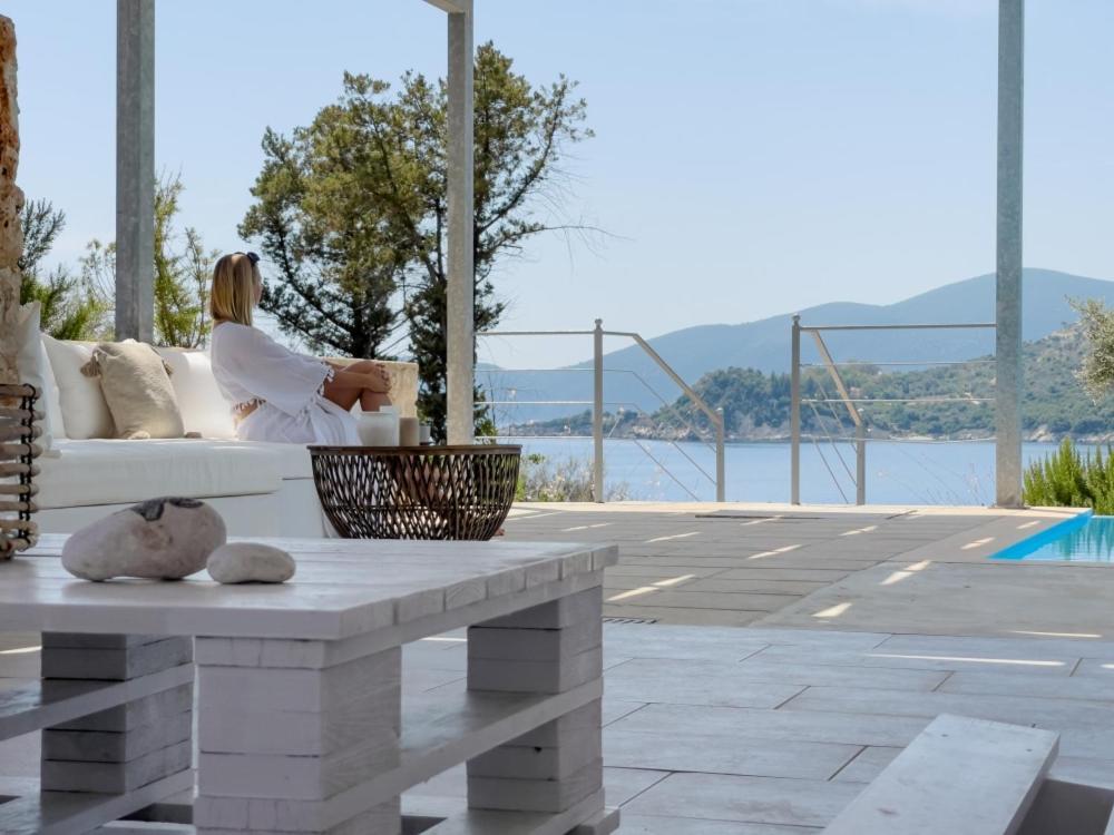 Zidanos Luxurious Sea Front Villa Marandokhórion Kültér fotó