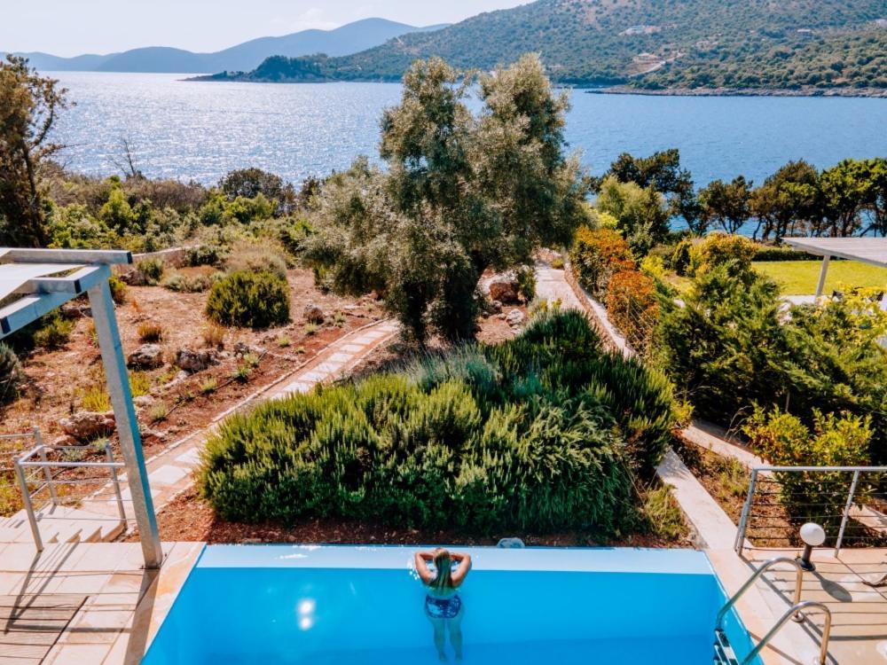 Zidanos Luxurious Sea Front Villa Marandokhórion Kültér fotó