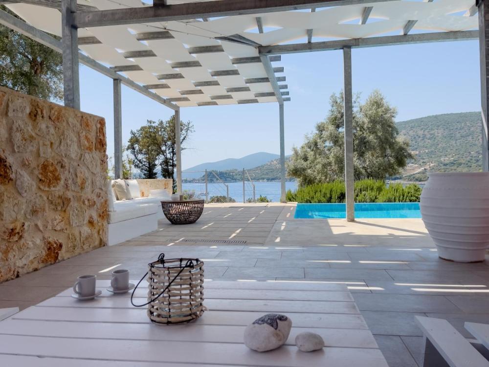 Zidanos Luxurious Sea Front Villa Marandokhórion Kültér fotó