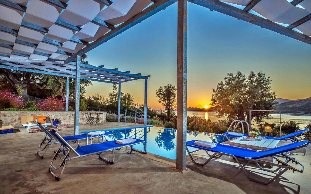 Zidanos Luxurious Sea Front Villa Marandokhórion Kültér fotó